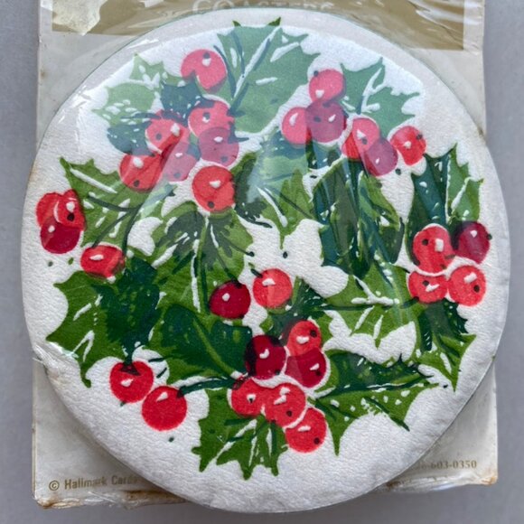 Hallmak Other - NOS Vintage Hallmark Holiday Christmas Paper Coasters NEW 2 Package Bundle